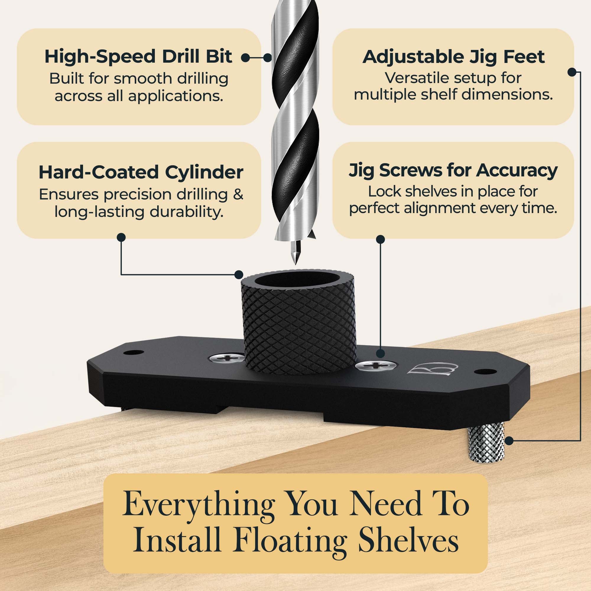 Bolt Floating Shelf Bracket