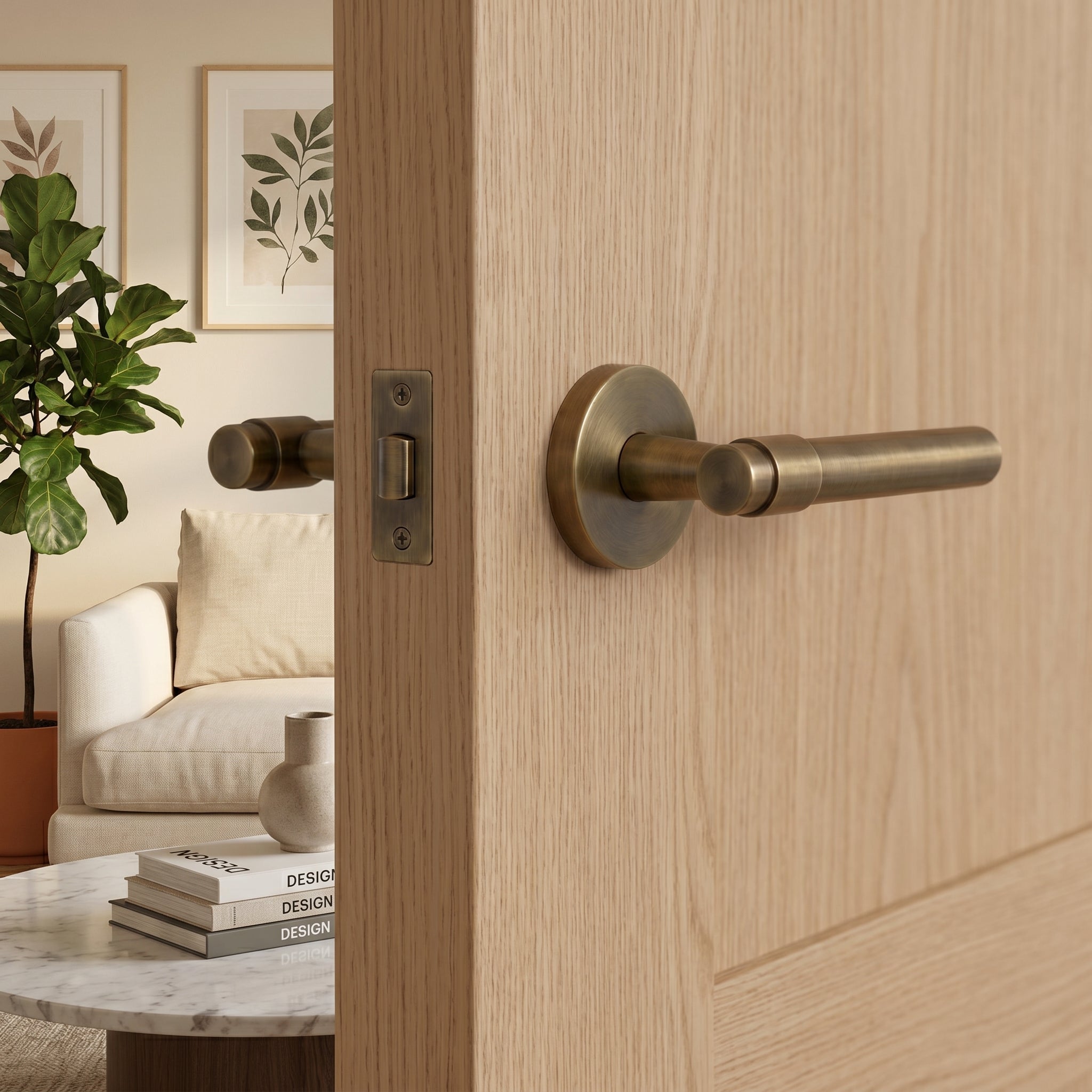 Milo Brass Door Handle