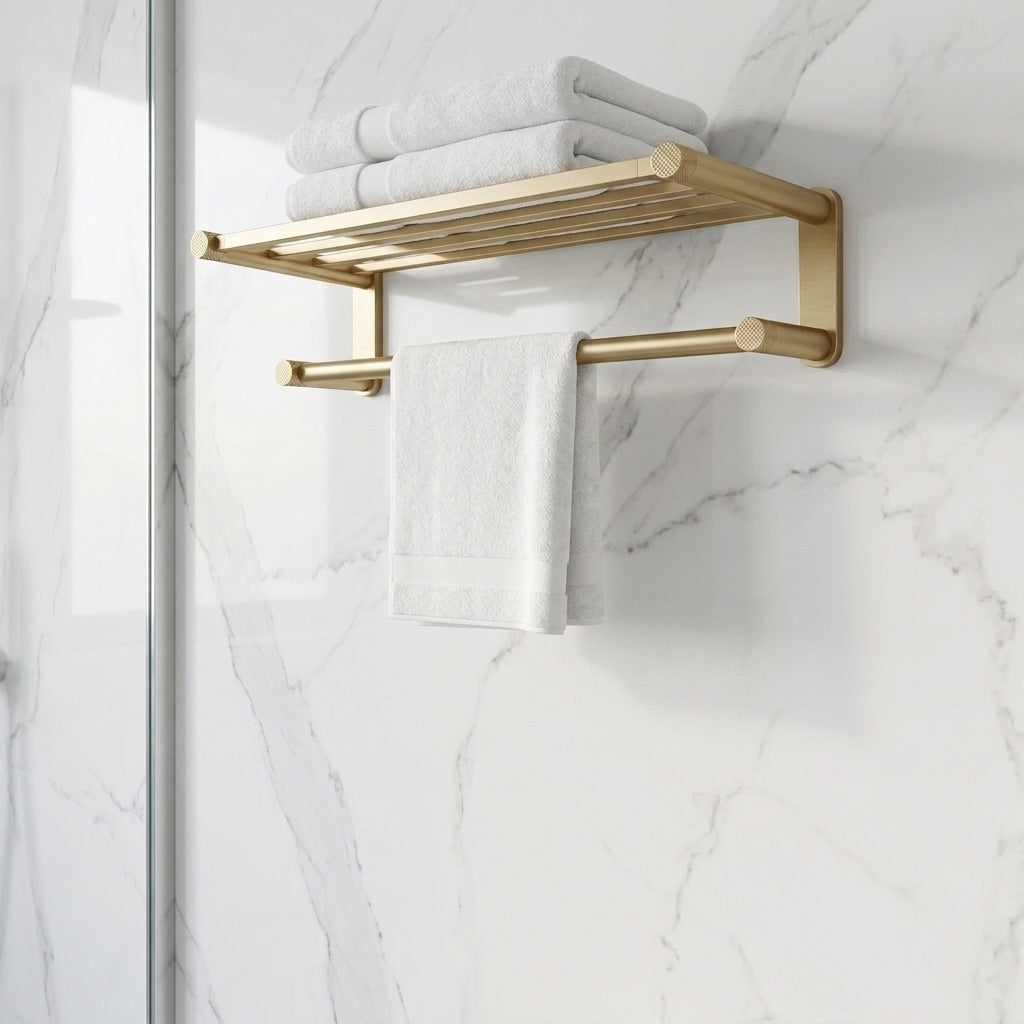 Sena Brass Bathroom Hardware Collection