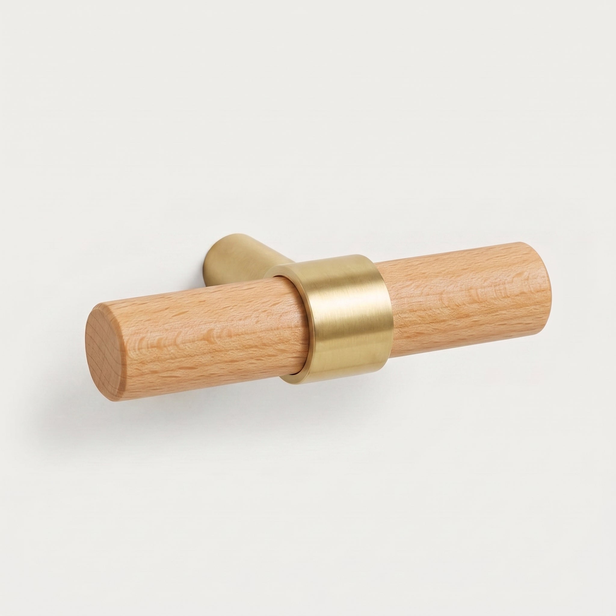 Rune Brass & Wood Cabinet T-Bar