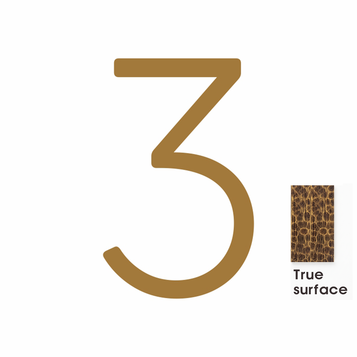#number_3_color_antique-brass_style_hammered