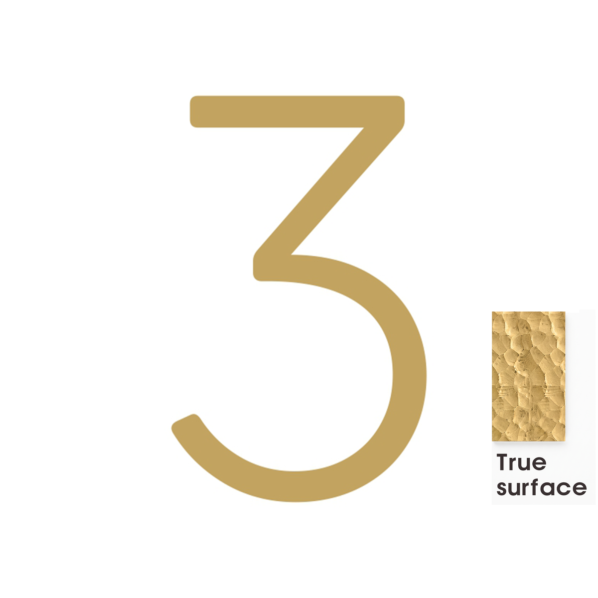 #number_3_color_matte-brass_style_hammered