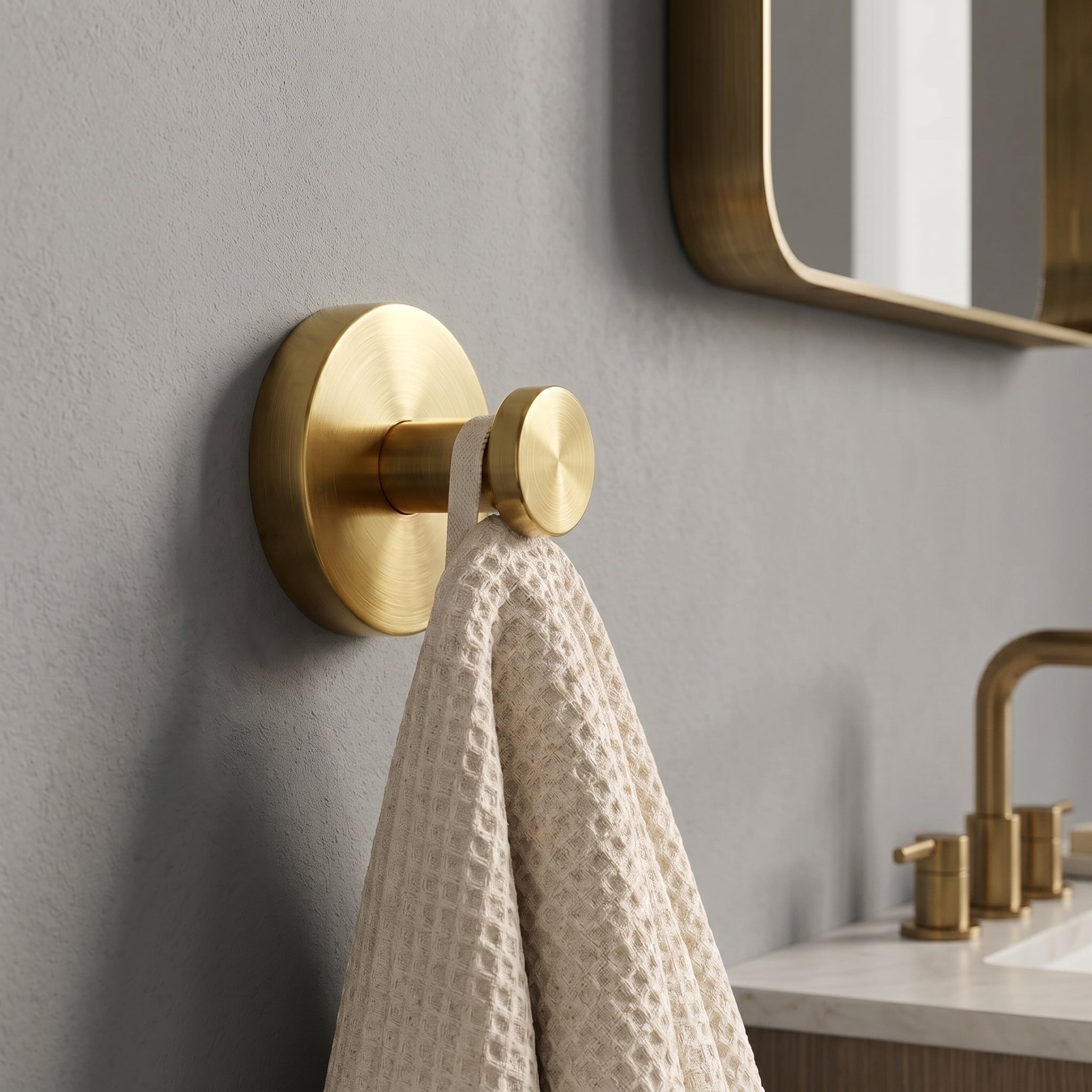Reed Brass Wall Hook