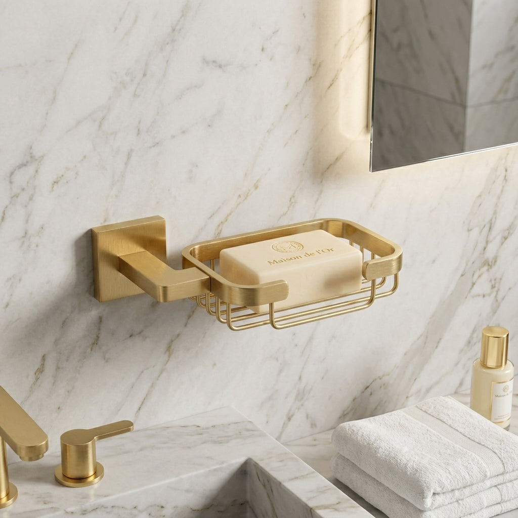 Aven Brass Bathroom Hardware