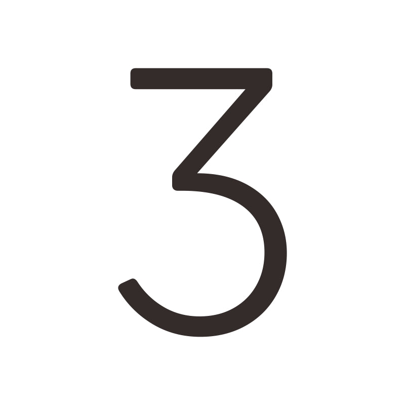 #number_3_color_matte-black_style_plain