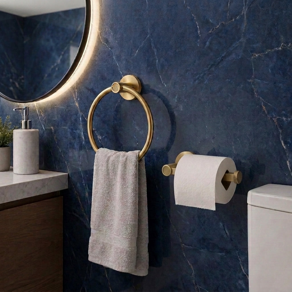 Sena Brass Bathroom Hardware Collection