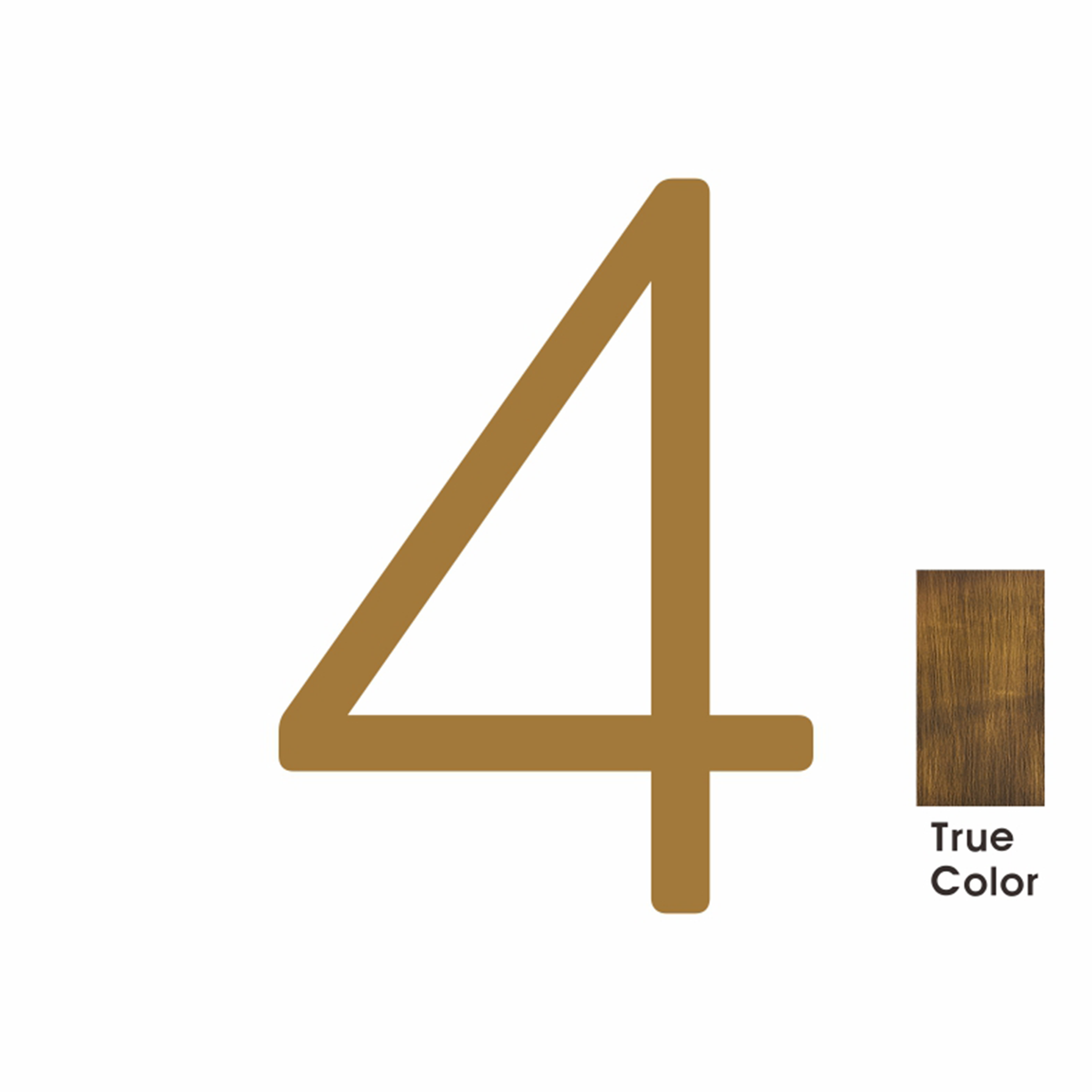 #number_4_color_antique-brass_style_plain