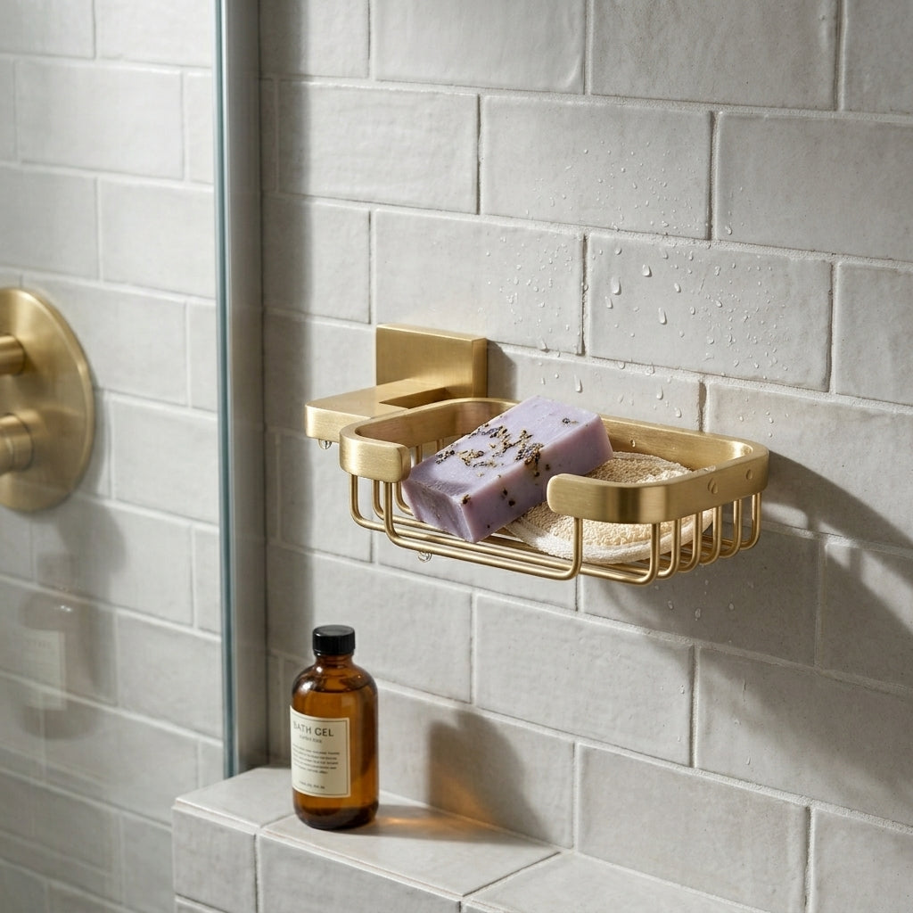 Aven Brass Bathroom Hardware