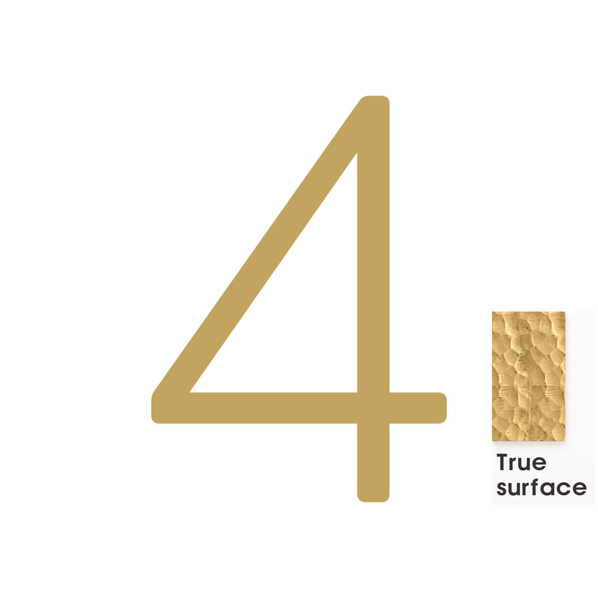 #number_4_color_matte-brass_style_hammered