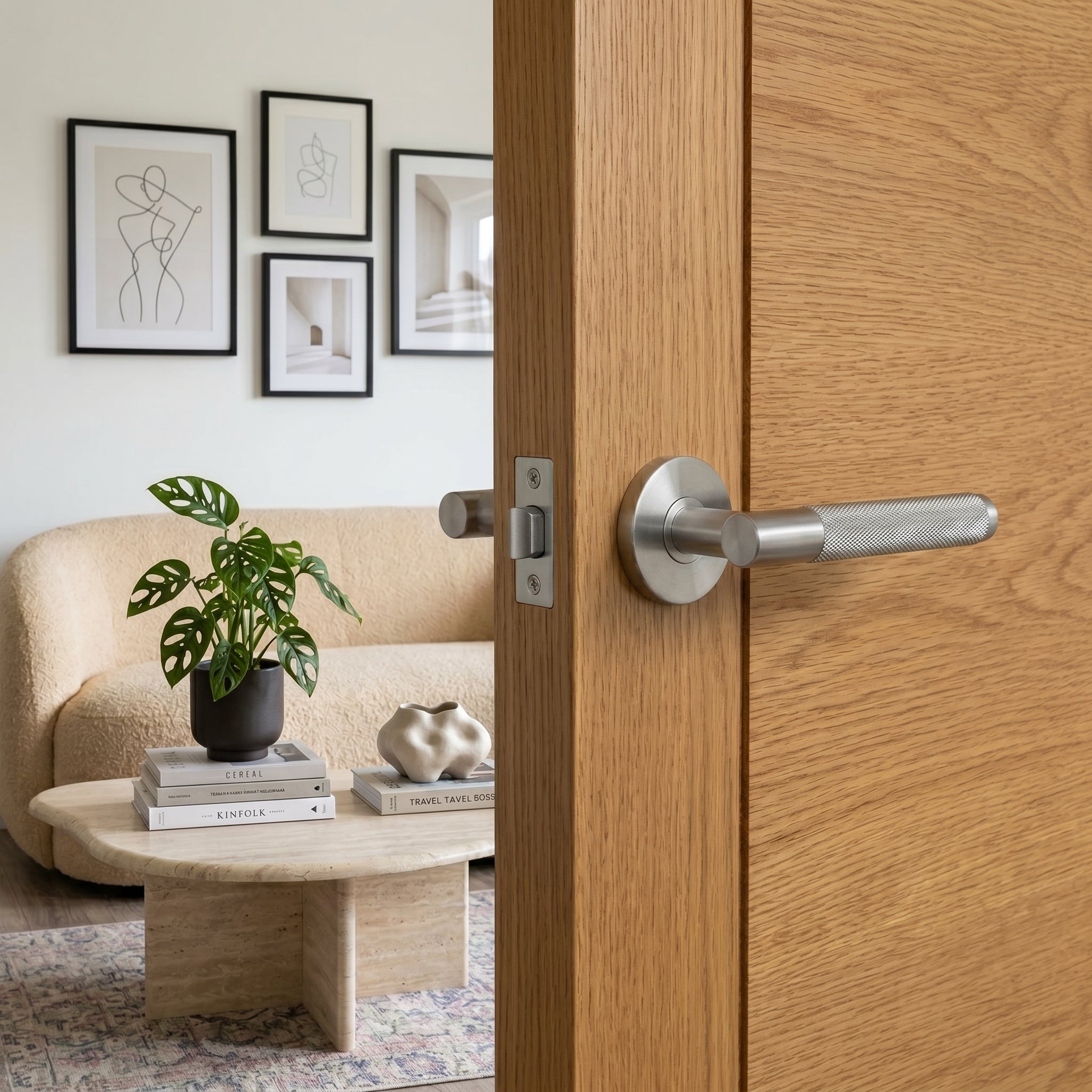 Arlo Brass Door Handle