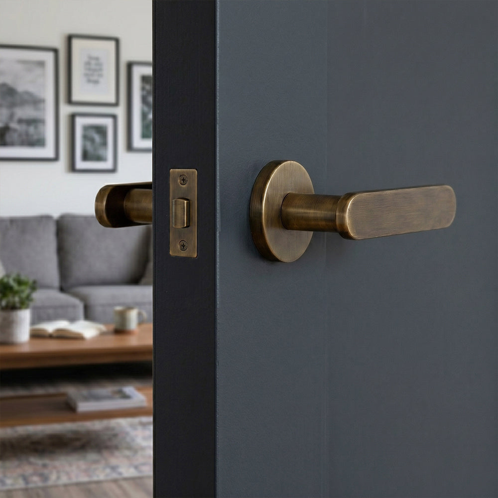 Nash Brass Door Handle