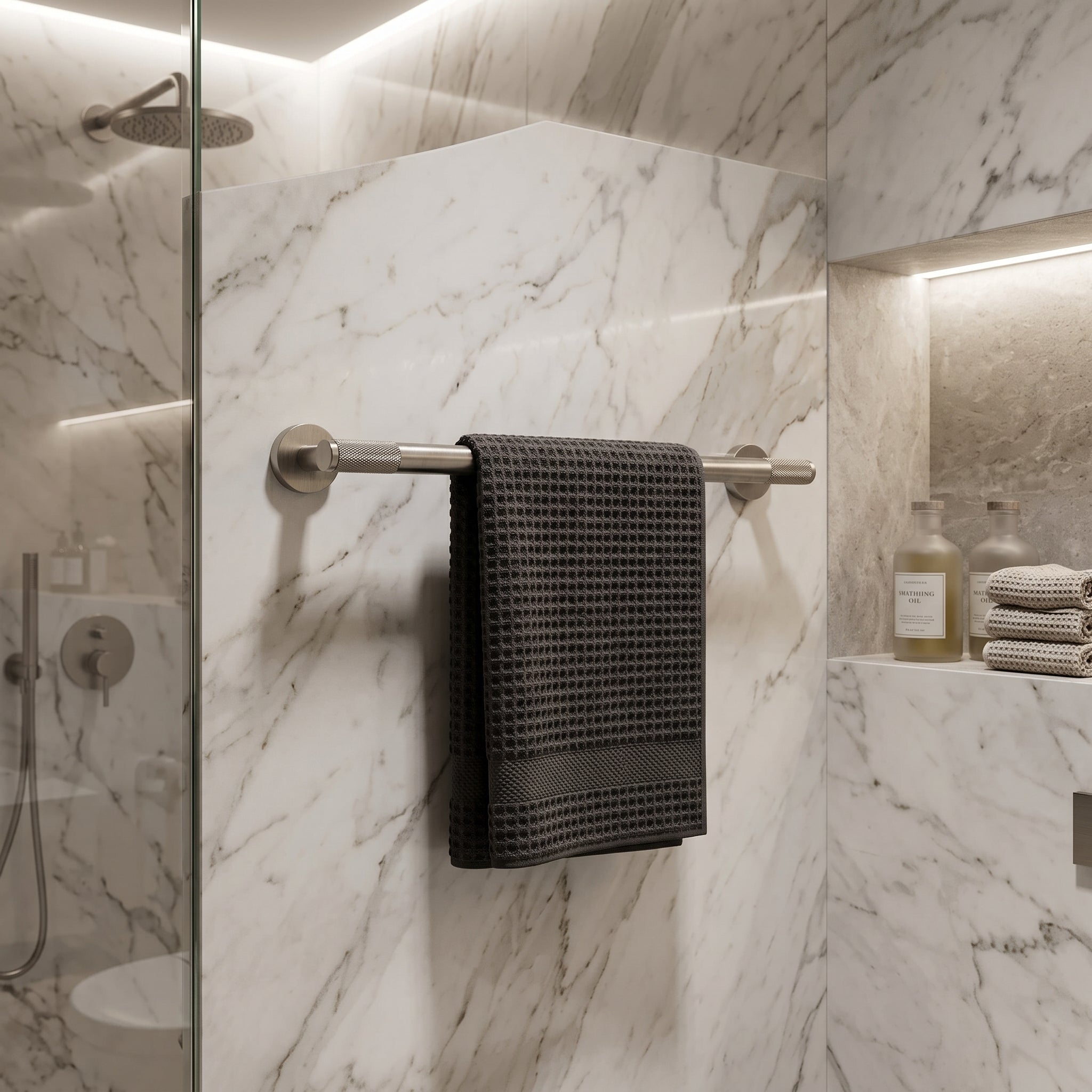 Reed Brass Towel Bar