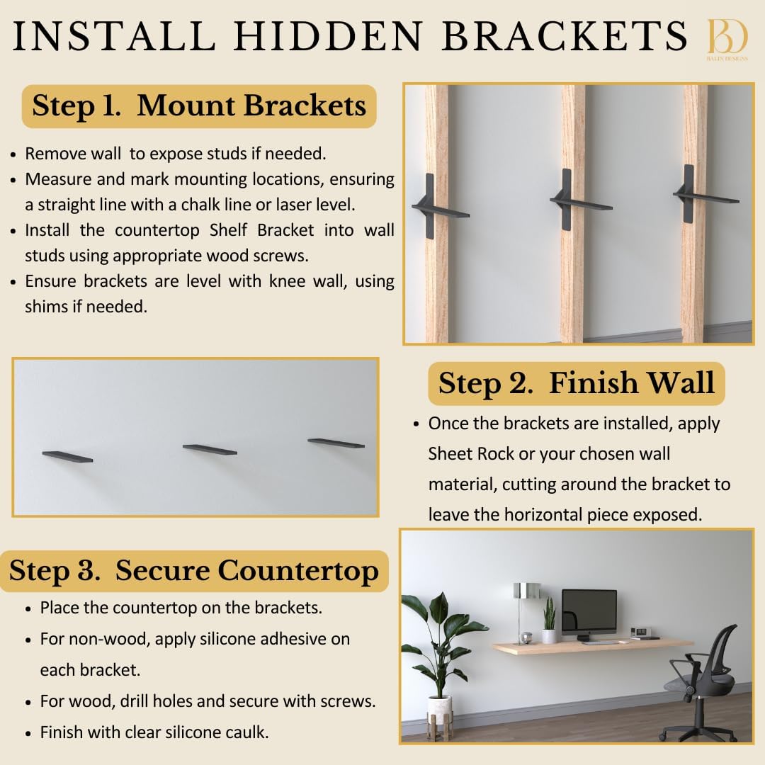 Post Countertop Shelf Bracket