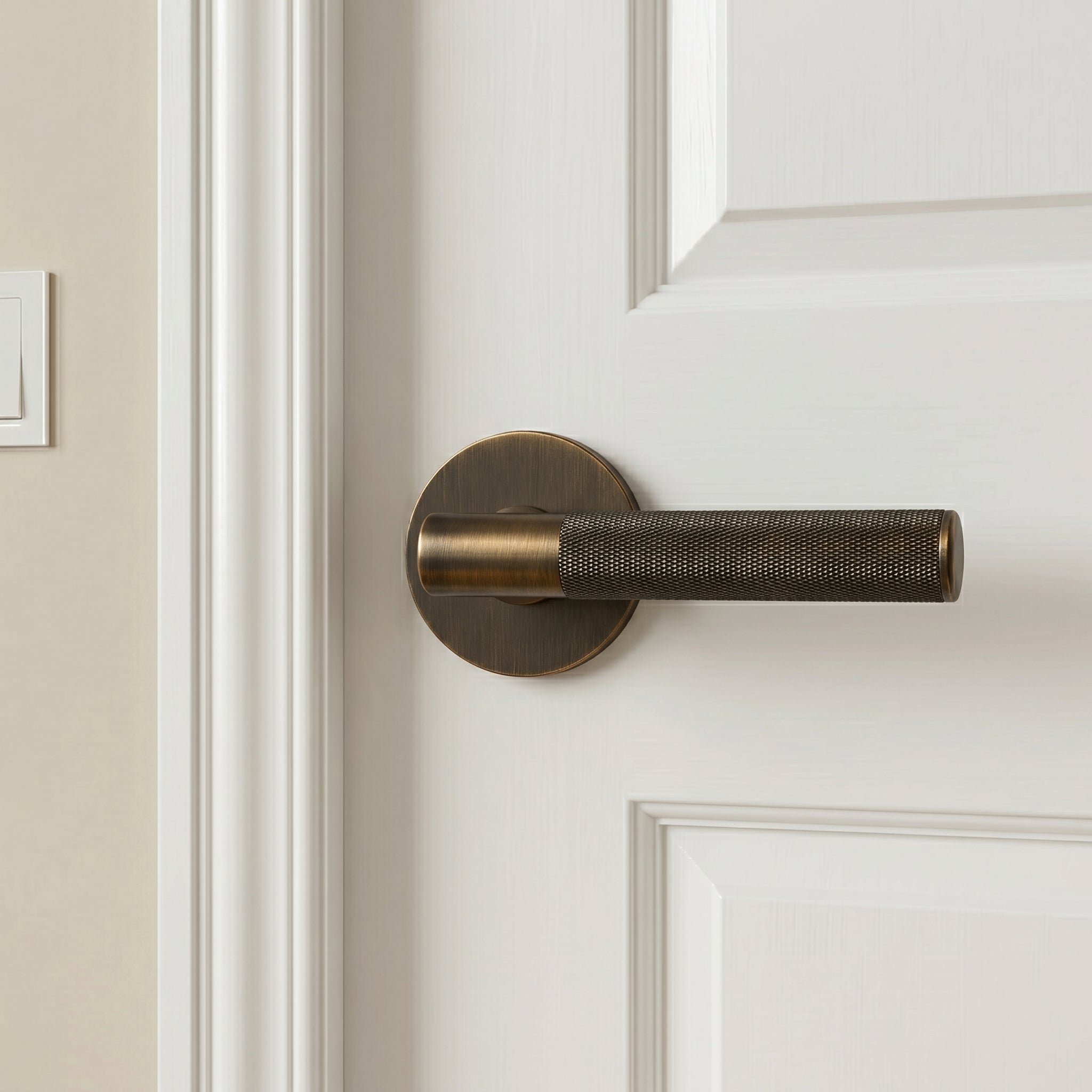 Finn Brass Door Handle