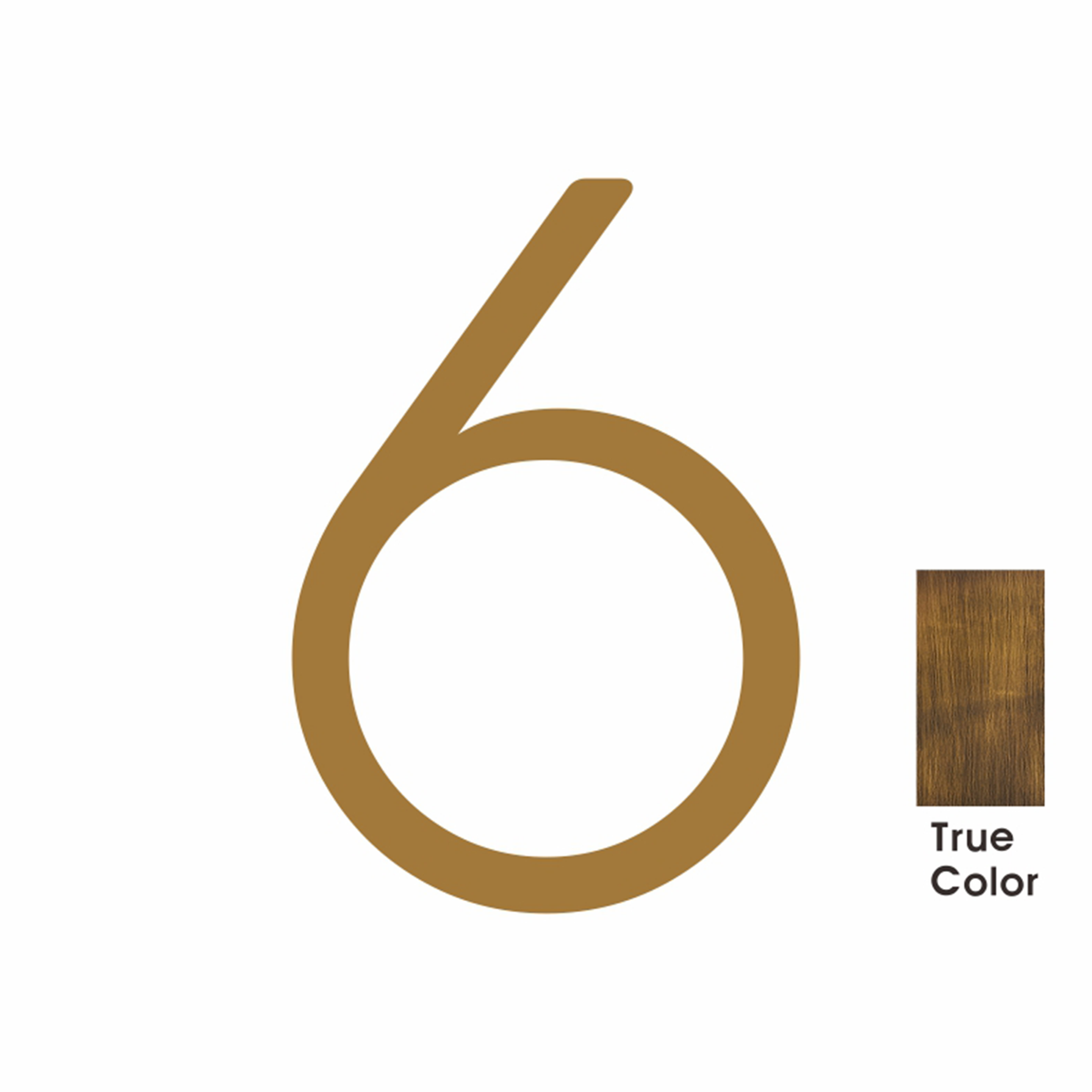 #number_6_color_antique-brass_style_plain