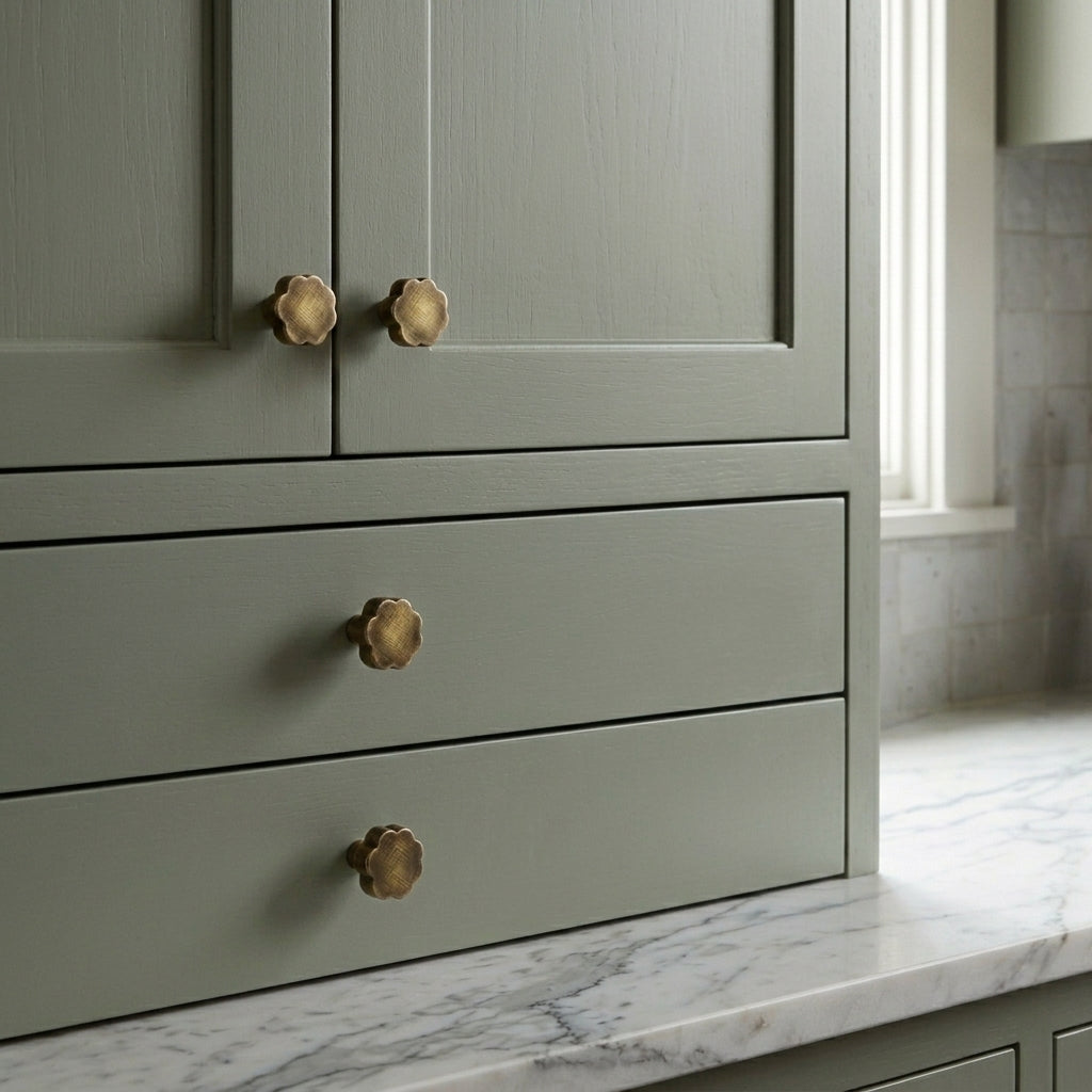 Puff Brass Cabinet Knob