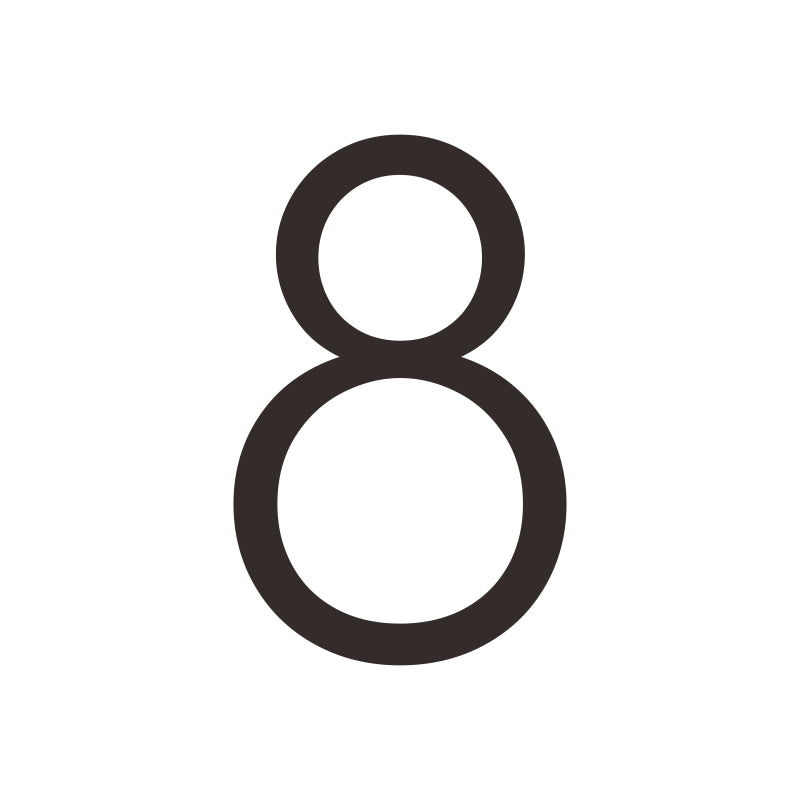 #number_8_color_matte-black_style_plain