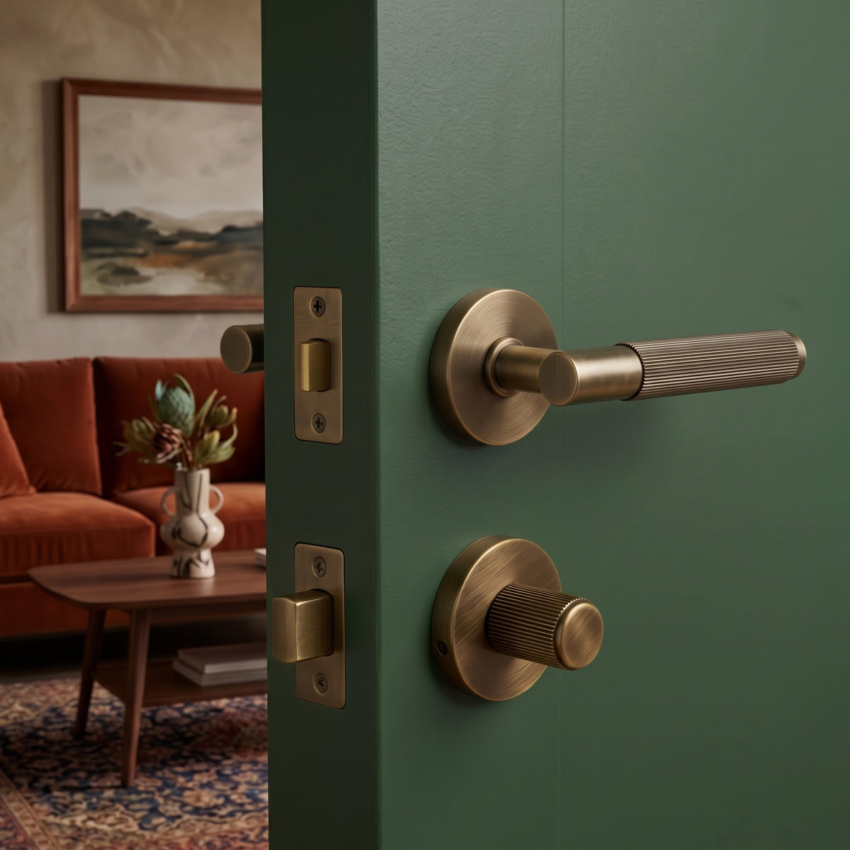 Arlo Brass Door Handle