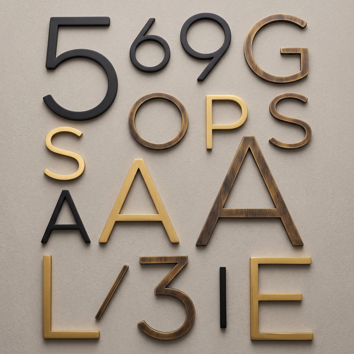 Brass Letters