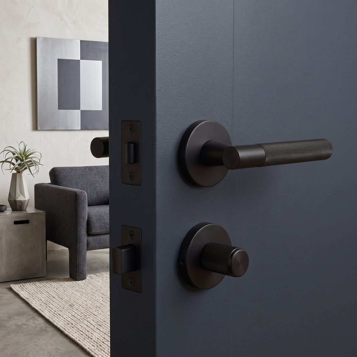 Finn Brass Door Handle