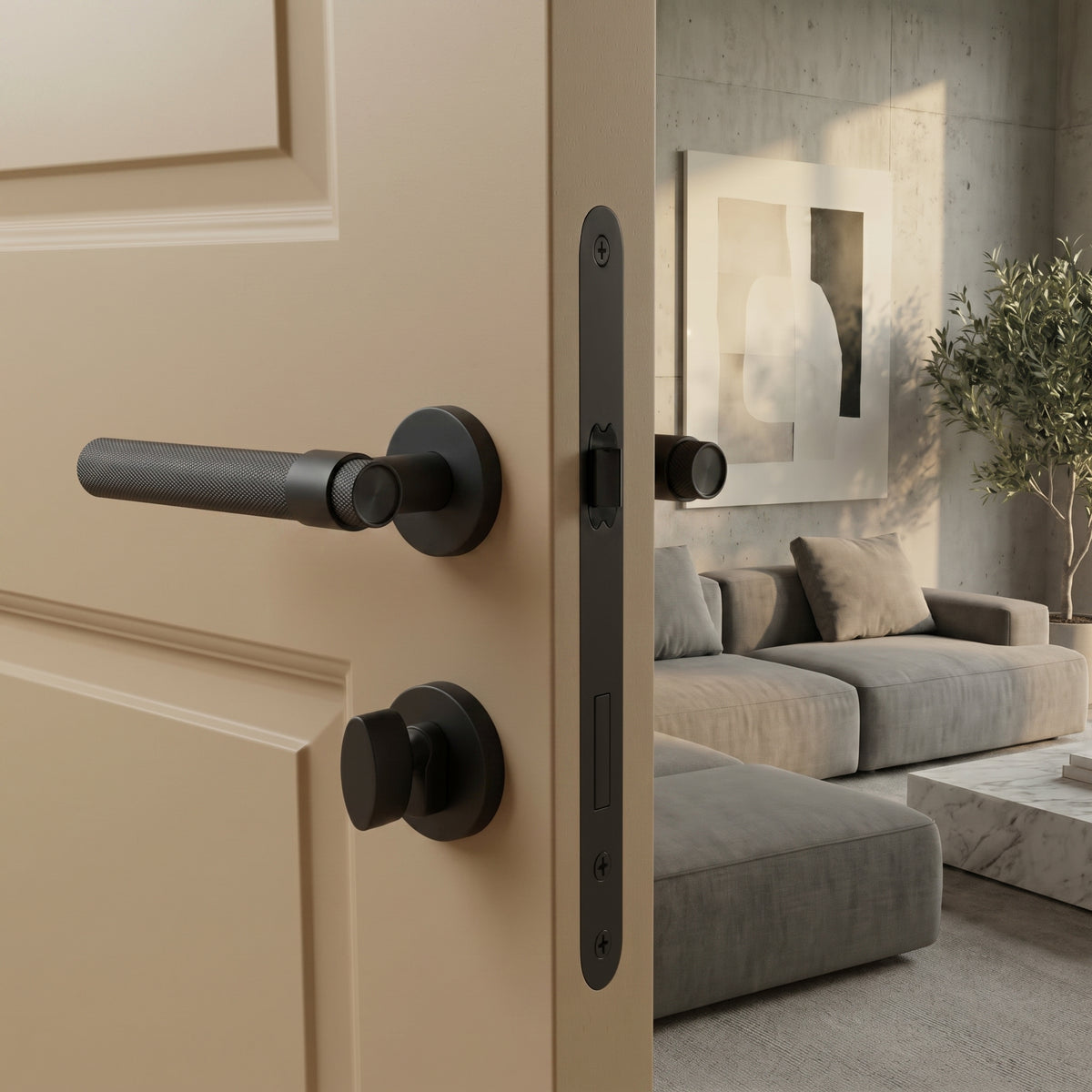 Hugo Brass Door Handle