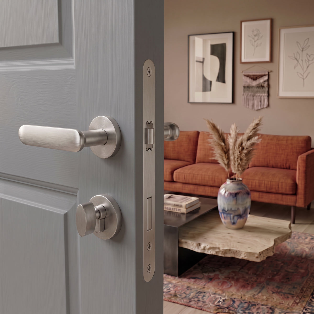 Nash Brass Door Handle