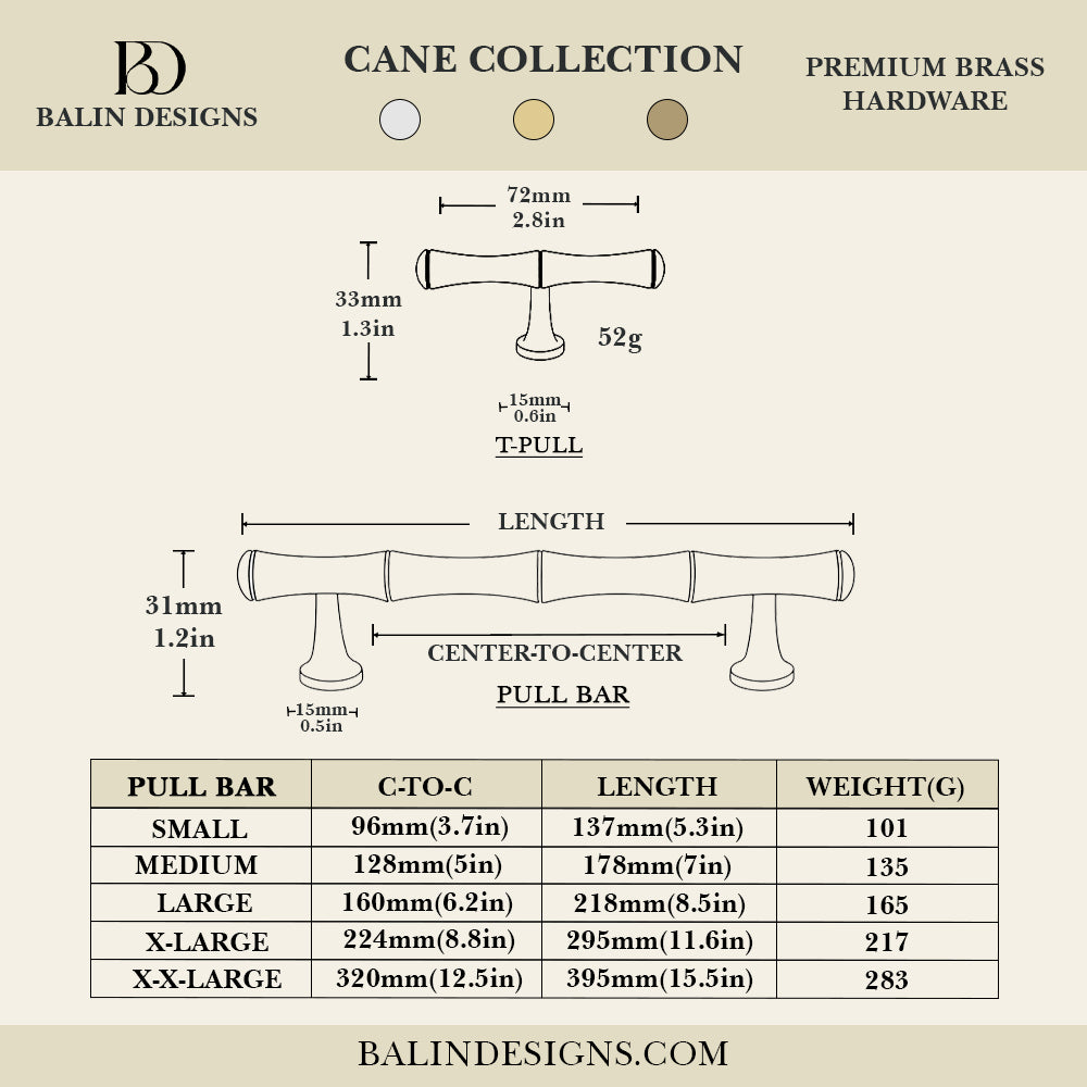 Cane Cabinet Pull