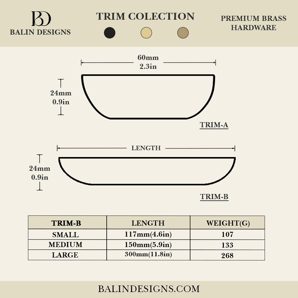 Trim Cabinet Pull