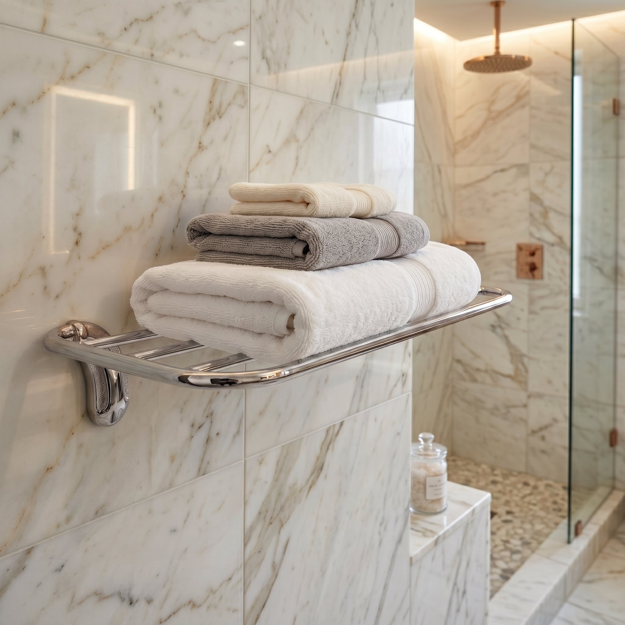 Nola Brass Towel Rack