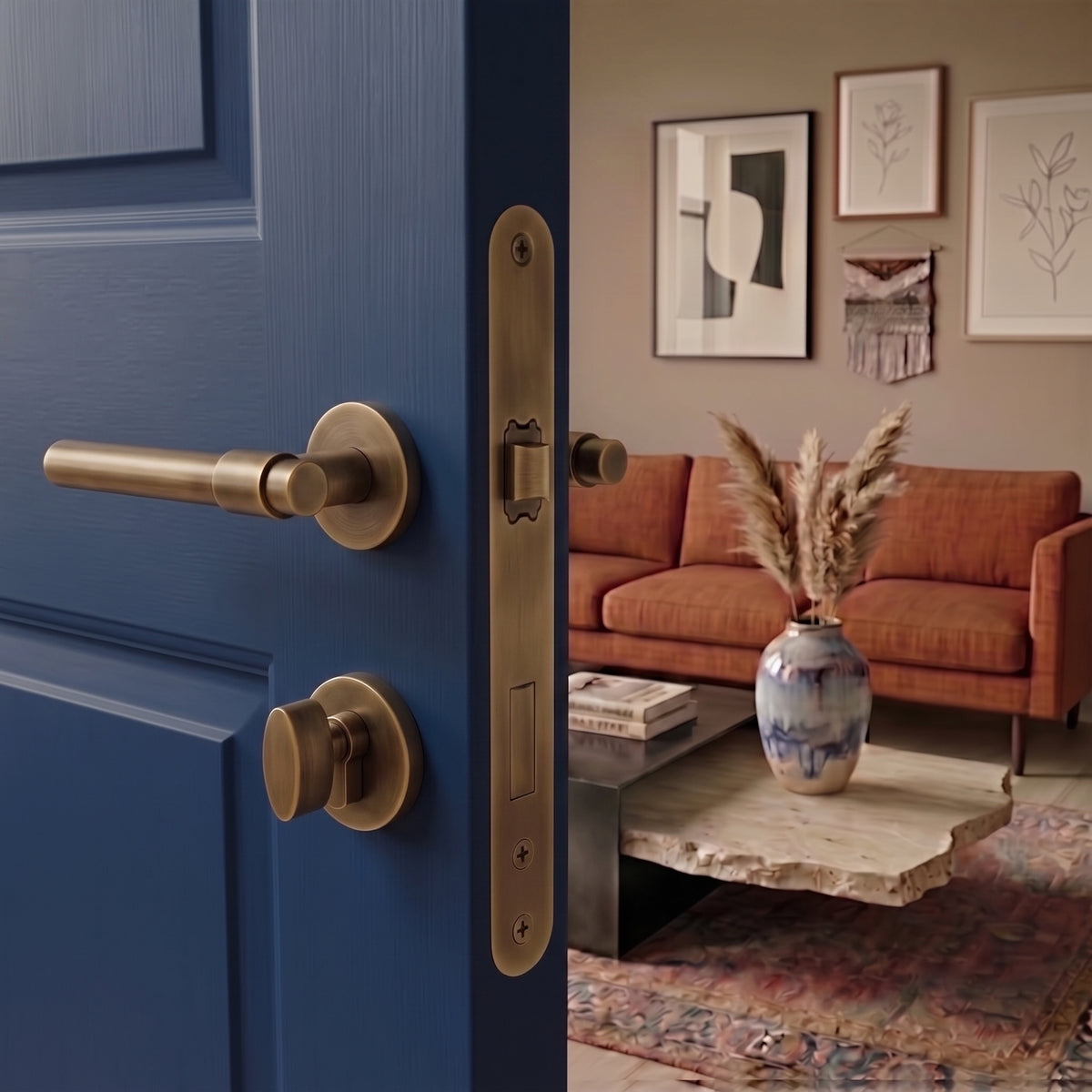 Milo Brass Door Handle