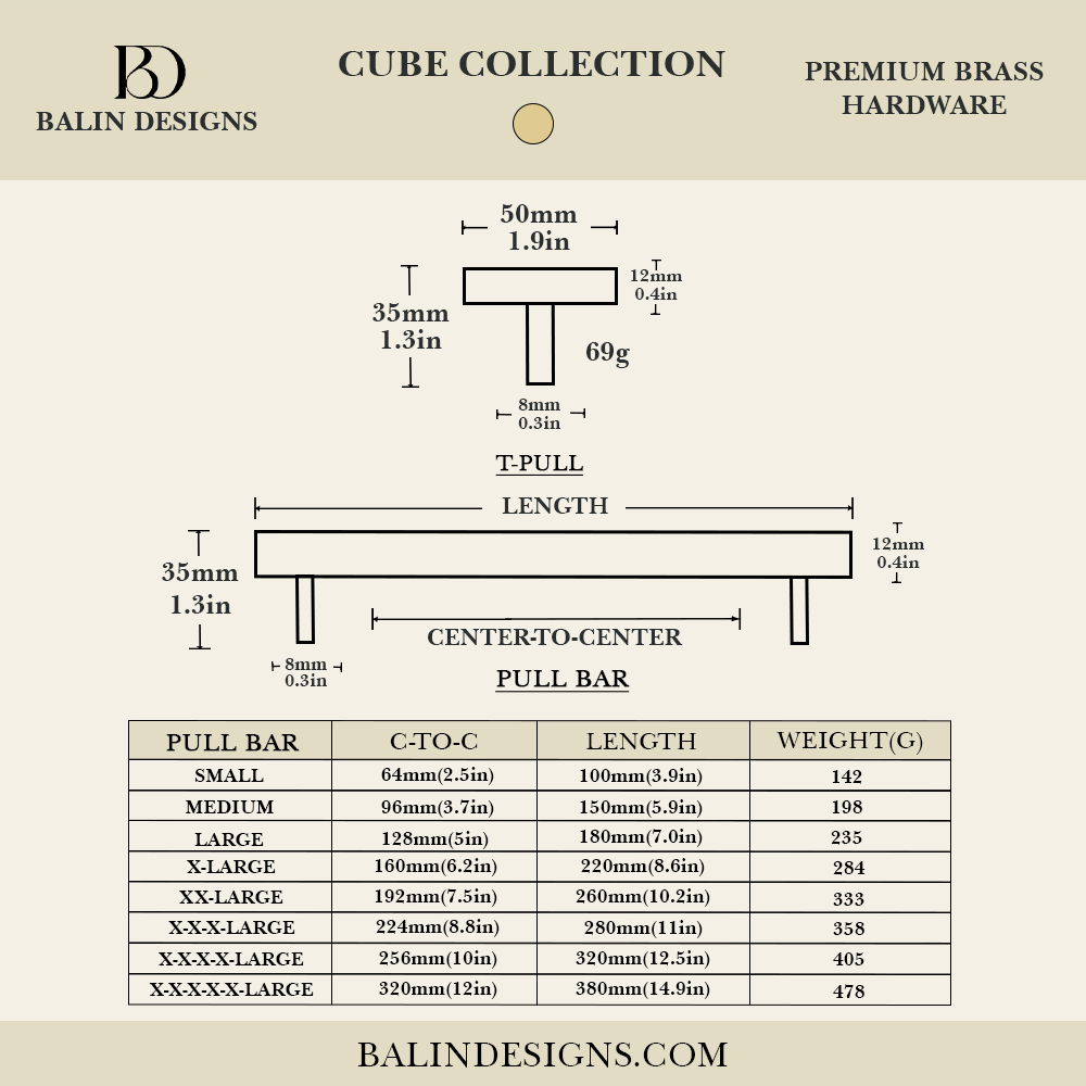 Cube Cabinet T-Bar