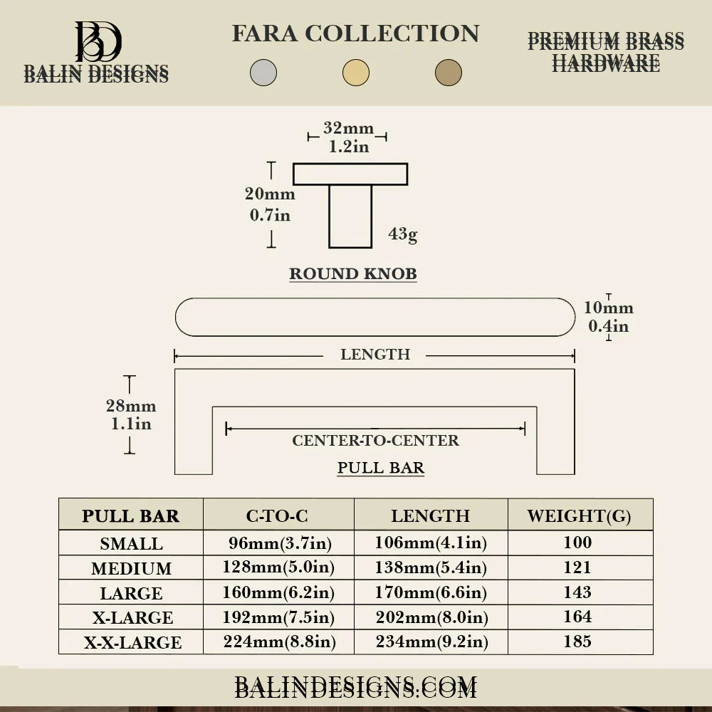 Fara Cabinet Knob