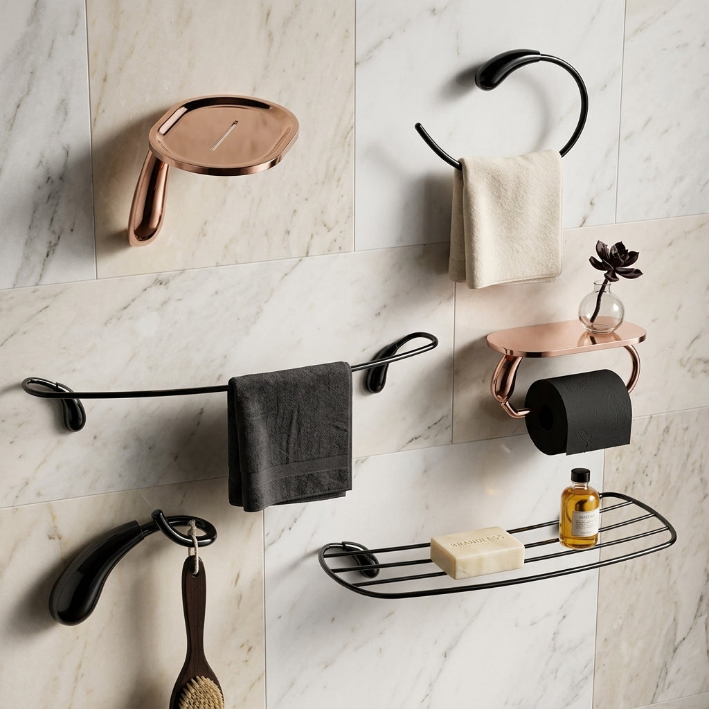 Nola Brass Towel Rack