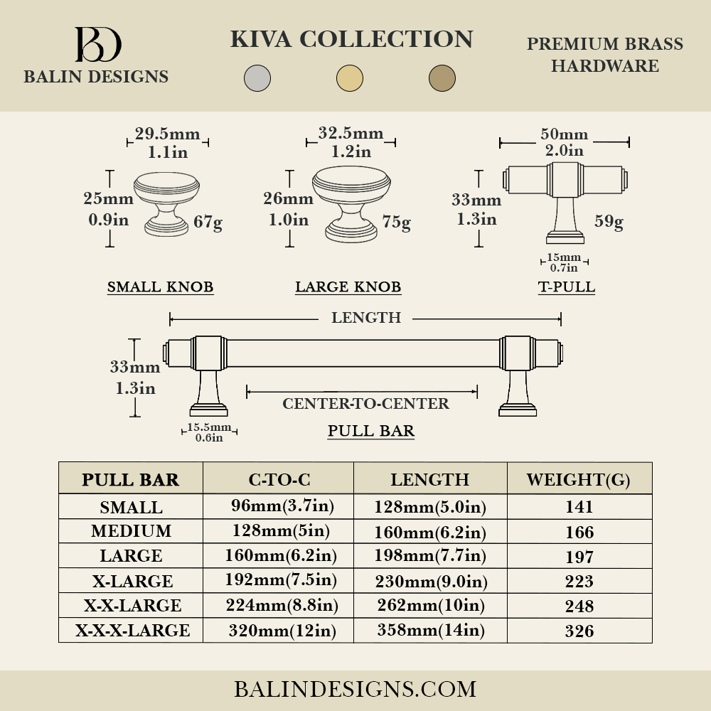 Kiva Cabinet Pull