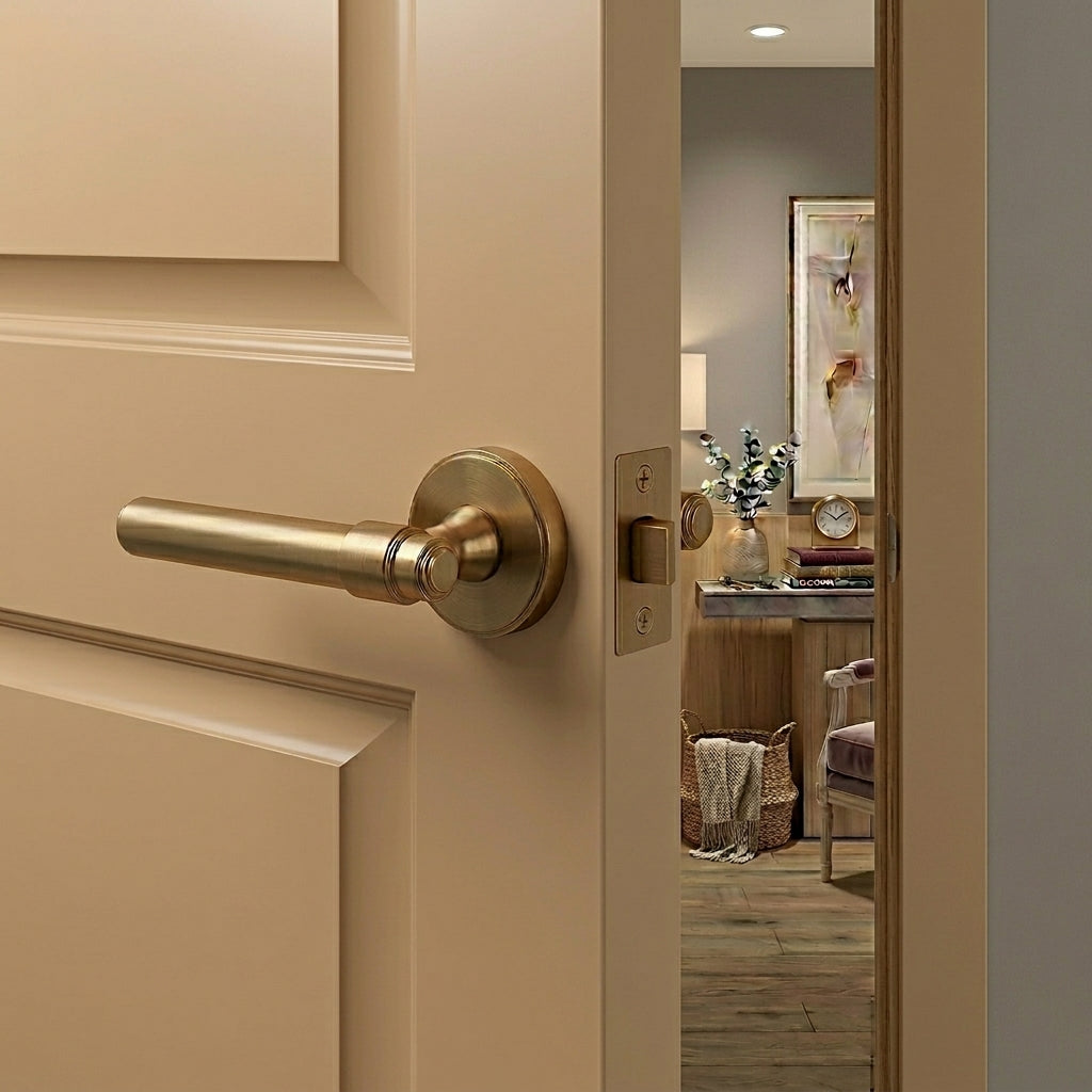 Luca Brass Door Handle