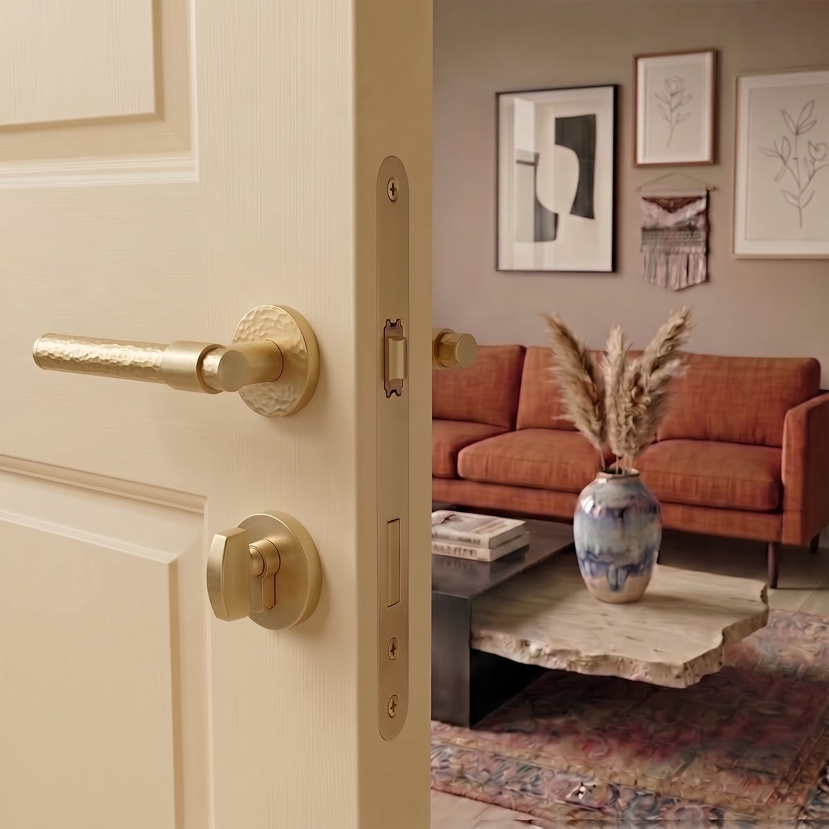 Zivo Brass Door Handle