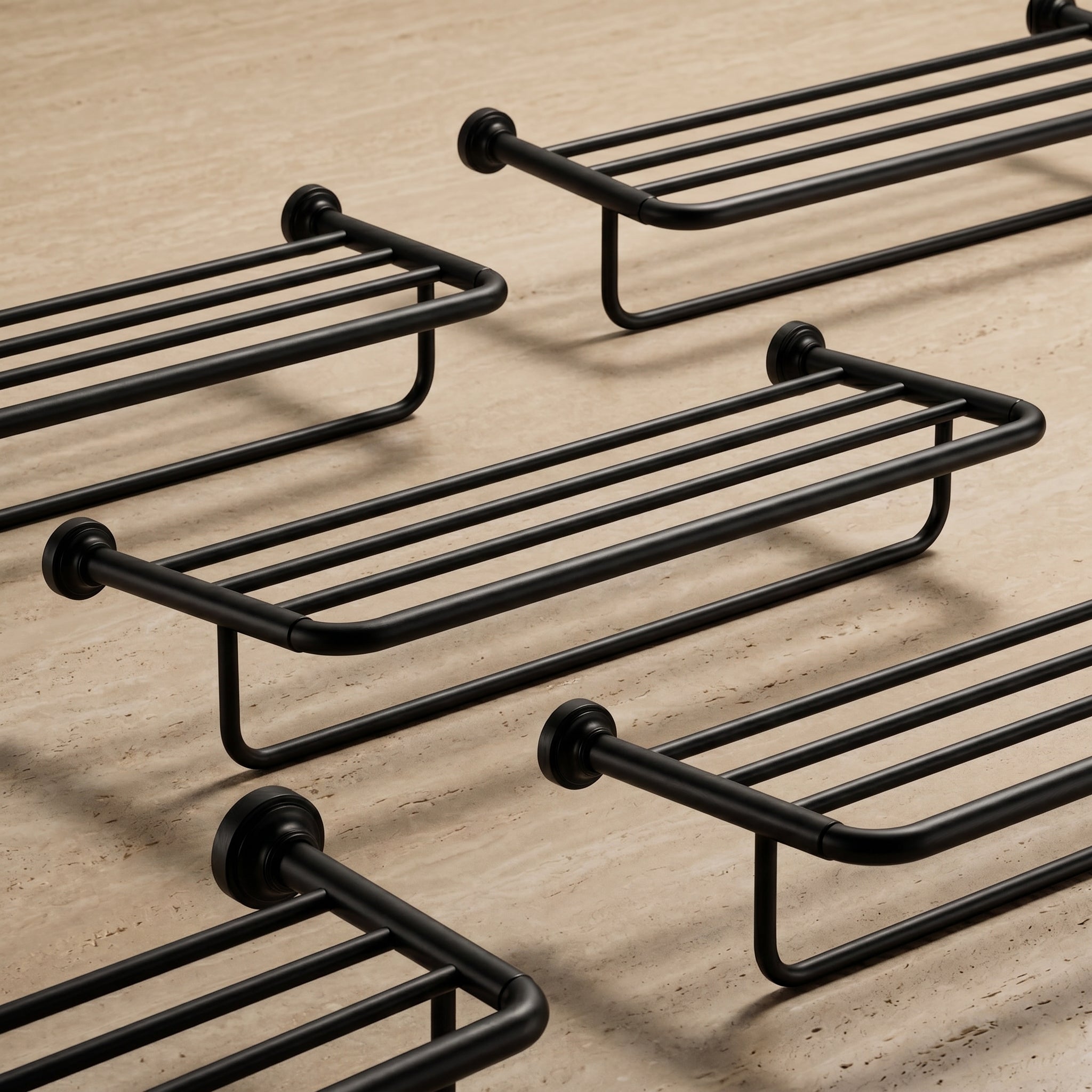 Mira Brass Towel Rack