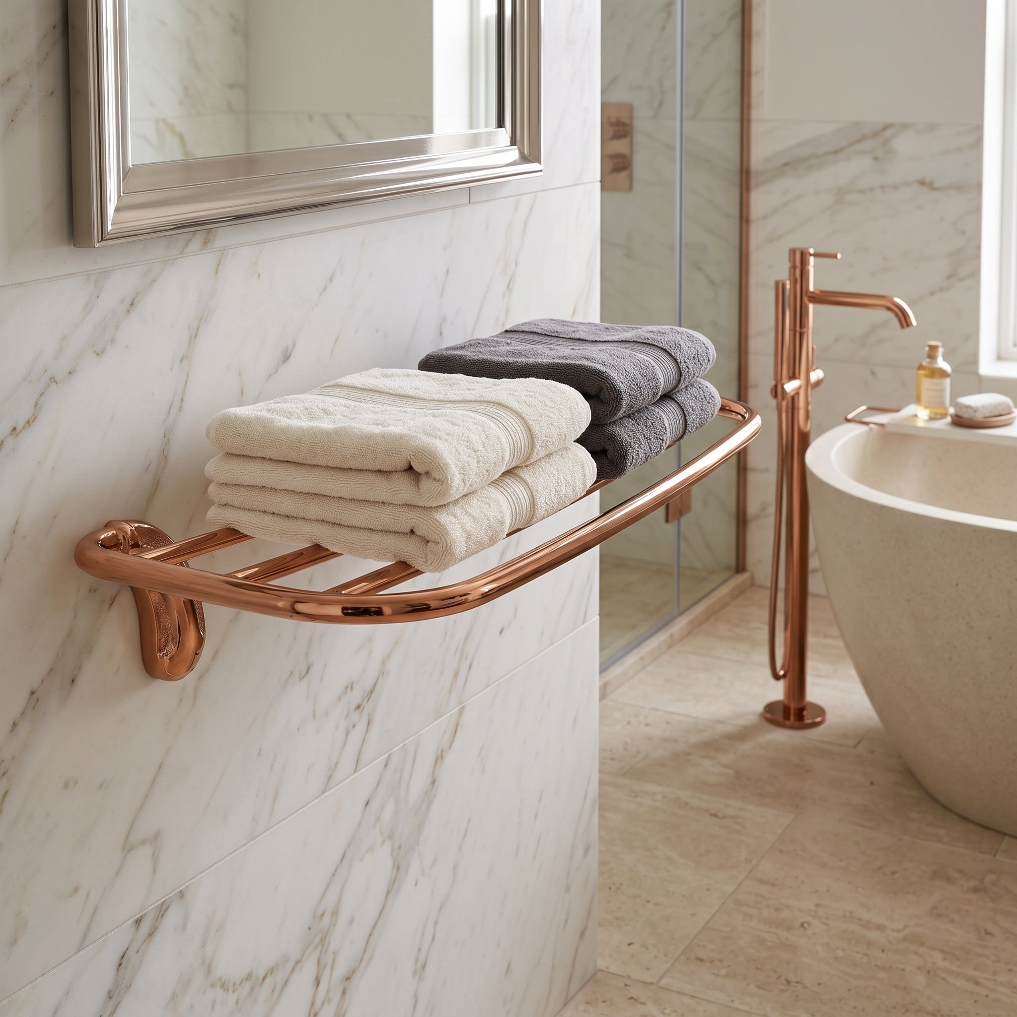 Nola Brass Towel Rack