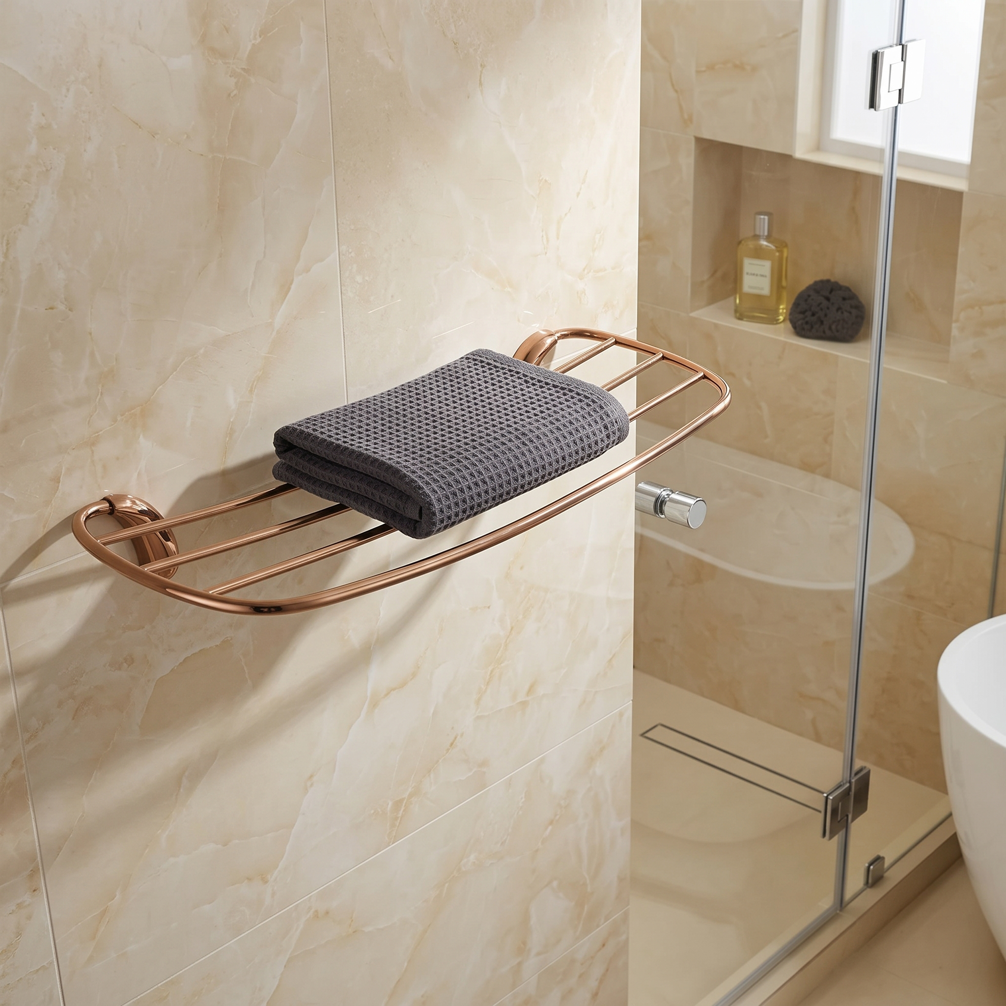 Nola Brass Towel Rack
