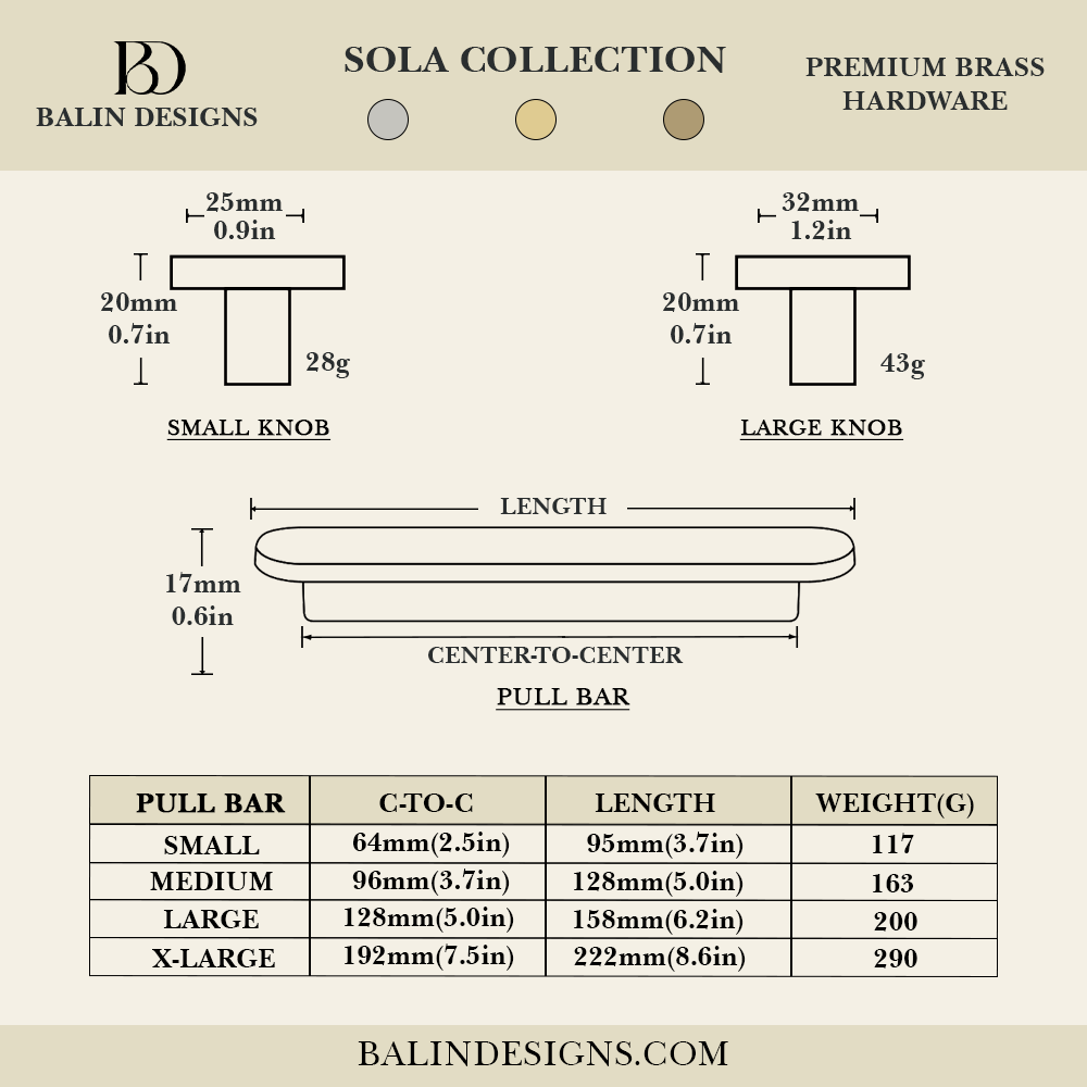 Sola Cabinet Pull