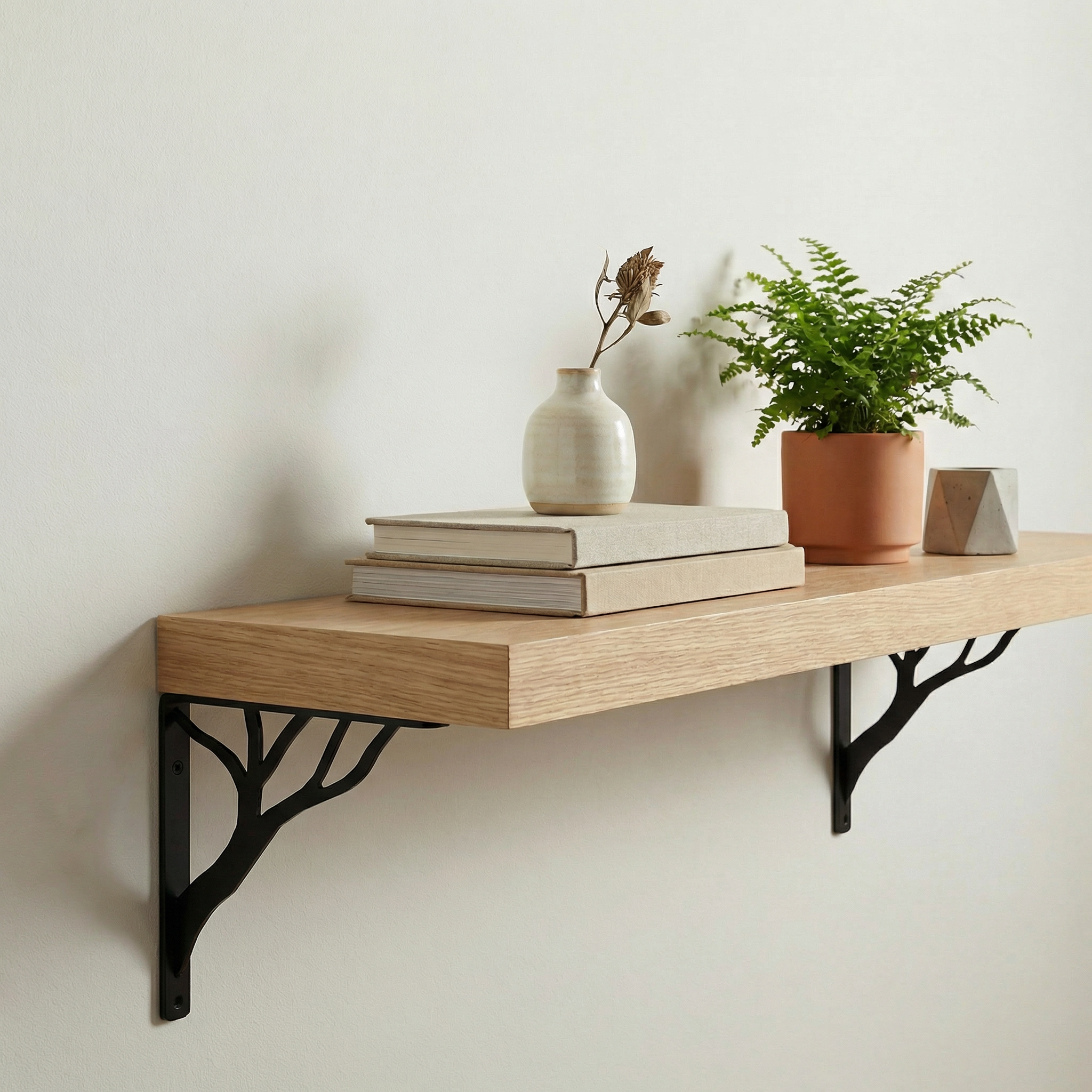 Rift White Oak Wood Shelf