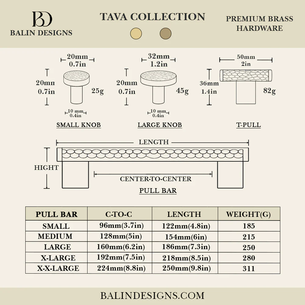Tava Cabinet Knob