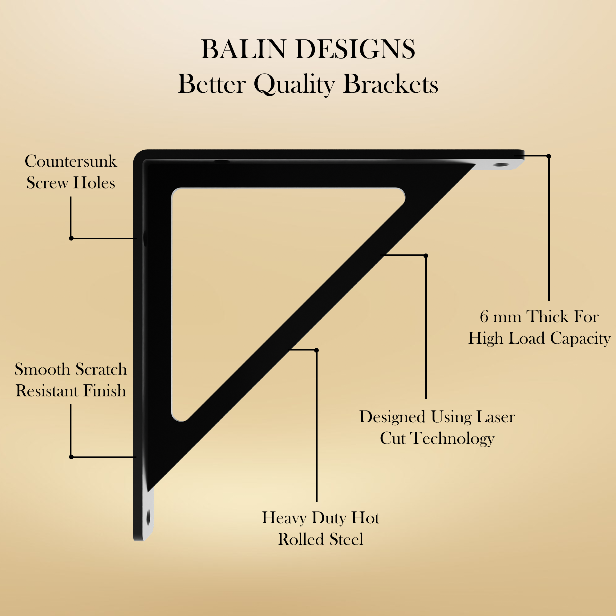 Triangular Highlight Loom Bracket