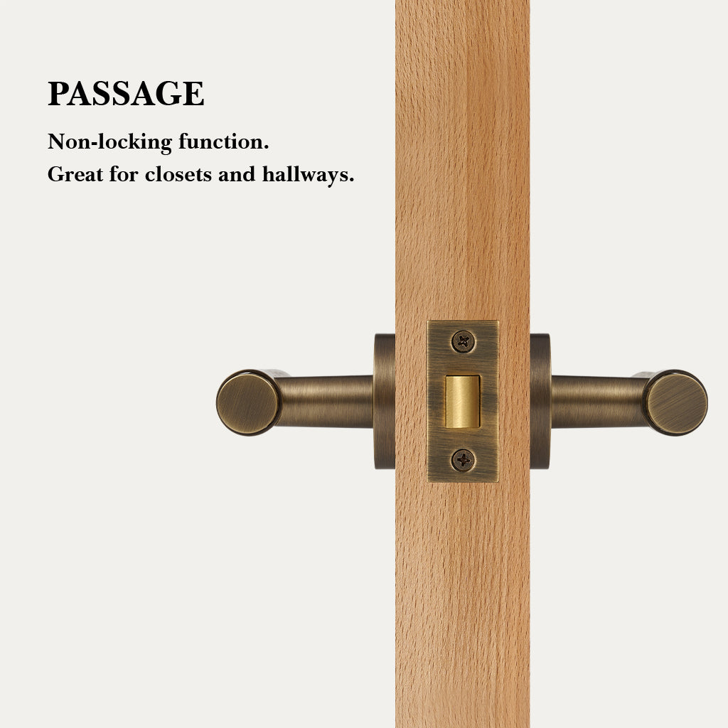 Zivo Brass Door Handle