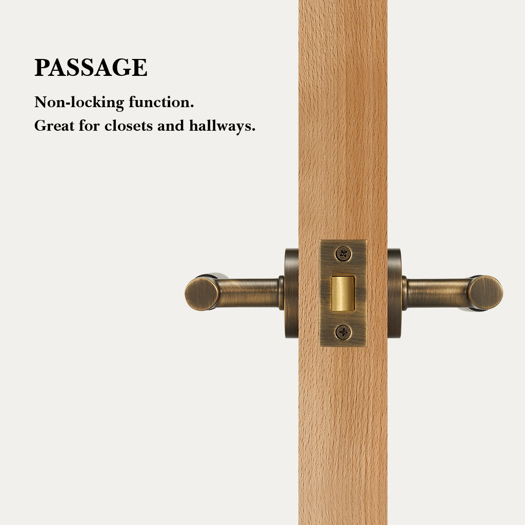 Arlo Brass Door Handle