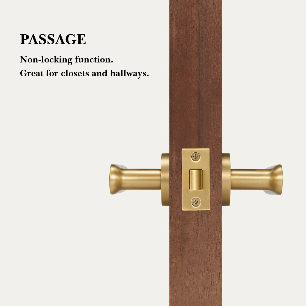 Nash Brass Door Handle