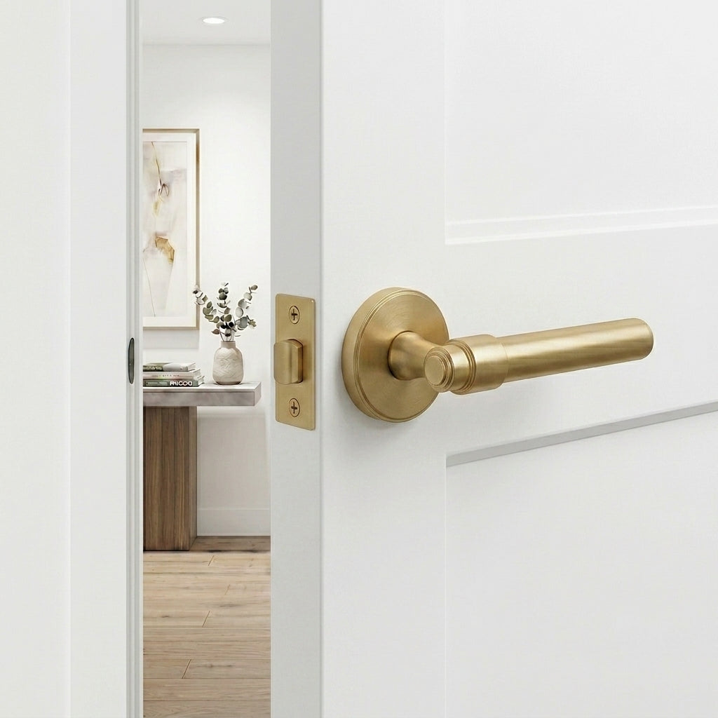 Luca Brass Door Handle
