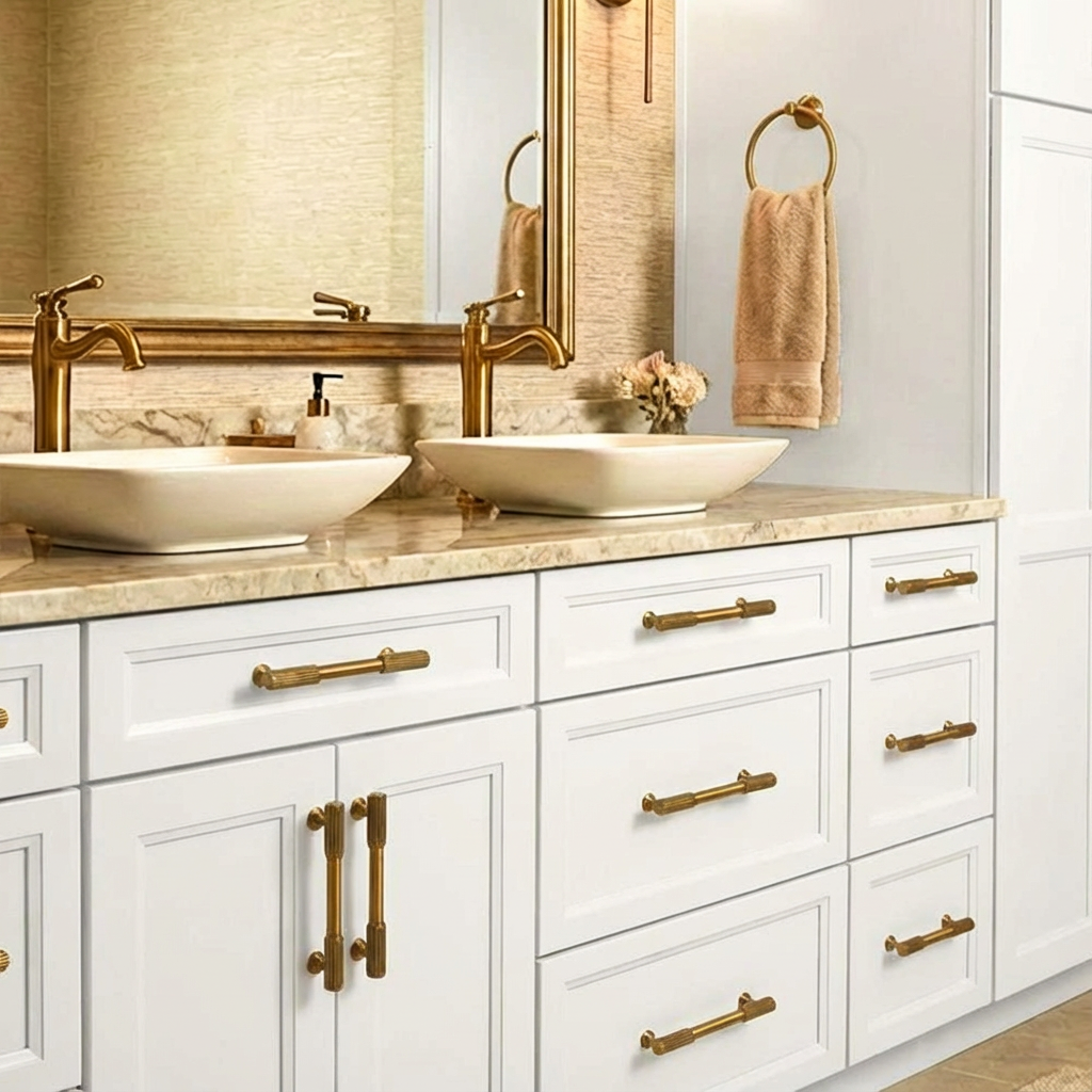 Vell Pull Antique Brass