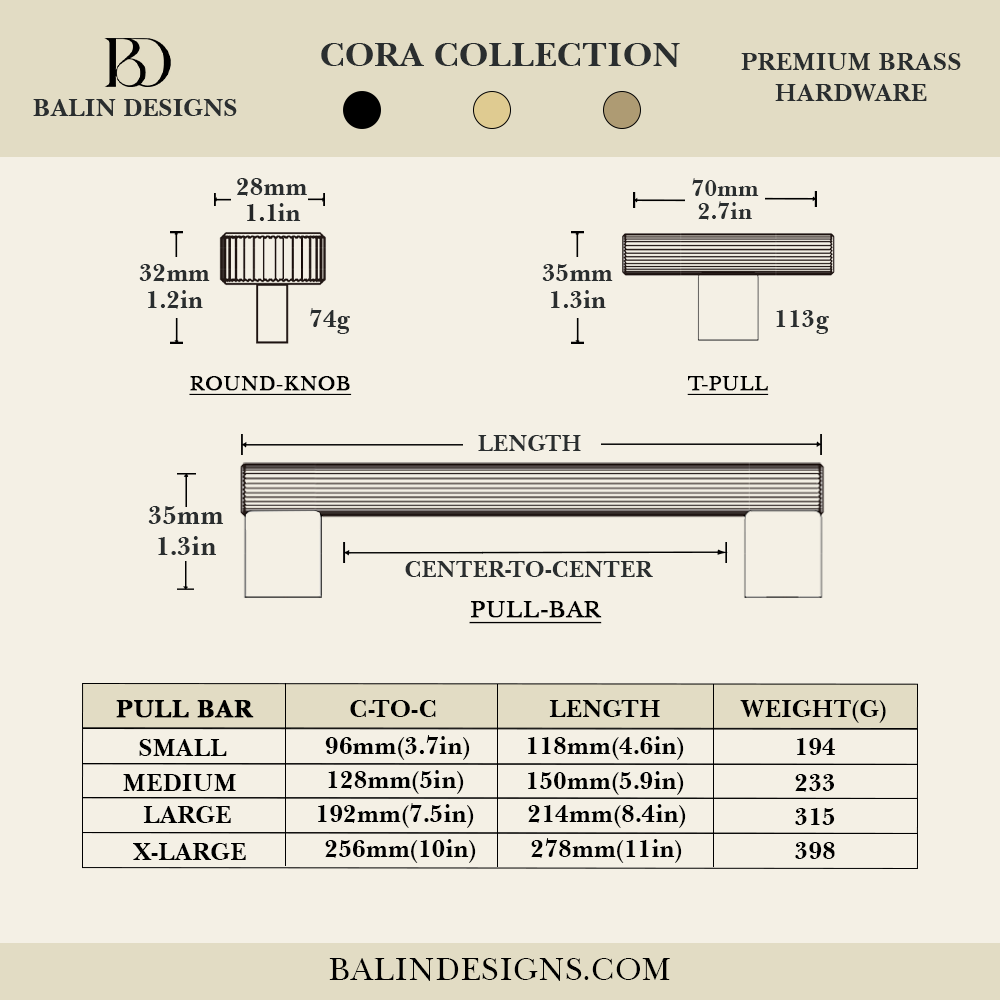 Cora Cabinet Pull