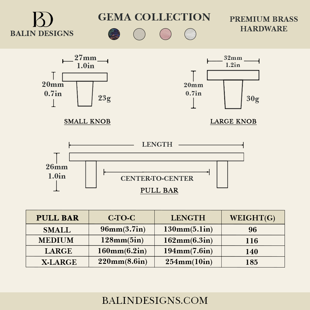 Gema Cabinet Pull